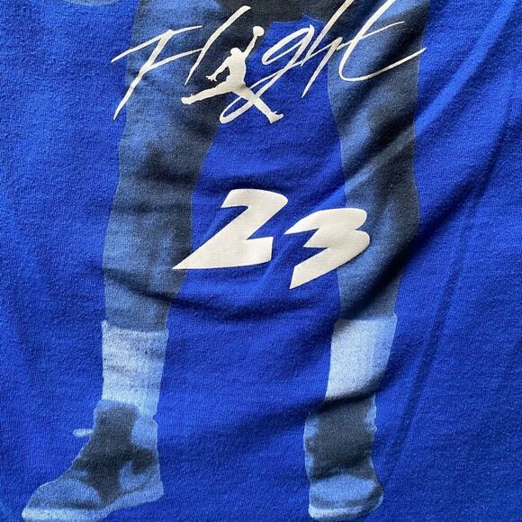Air Jordan Nike Air Flight T-shirt Boys Size Small Blue - Picture 9 of 9